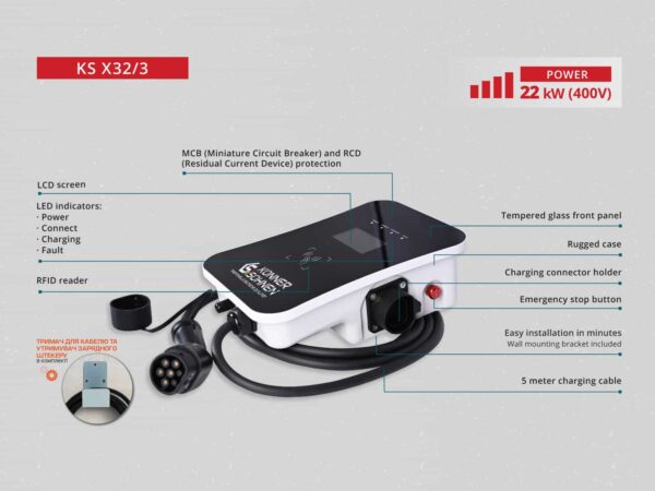 Borne de recharge pour véhicules électriques KS X32/3 – Image 3