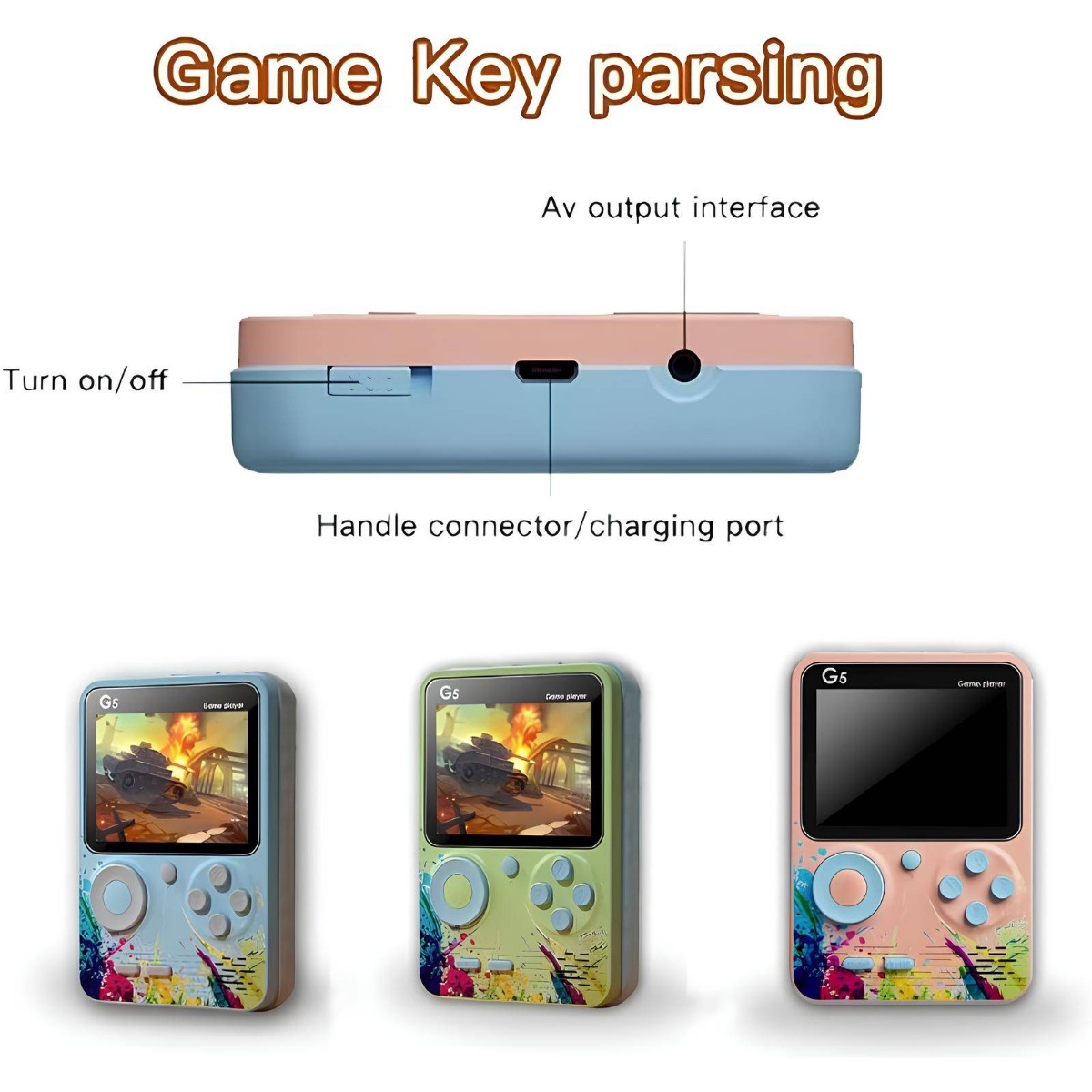 Console De Jeu G5 Pour Enfants 500 Jeux – Image 8