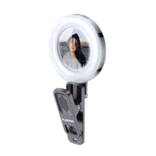 PLOKAMA LED Mini avec Mirror Clip Selfie Ring Light U20 – Image 2
