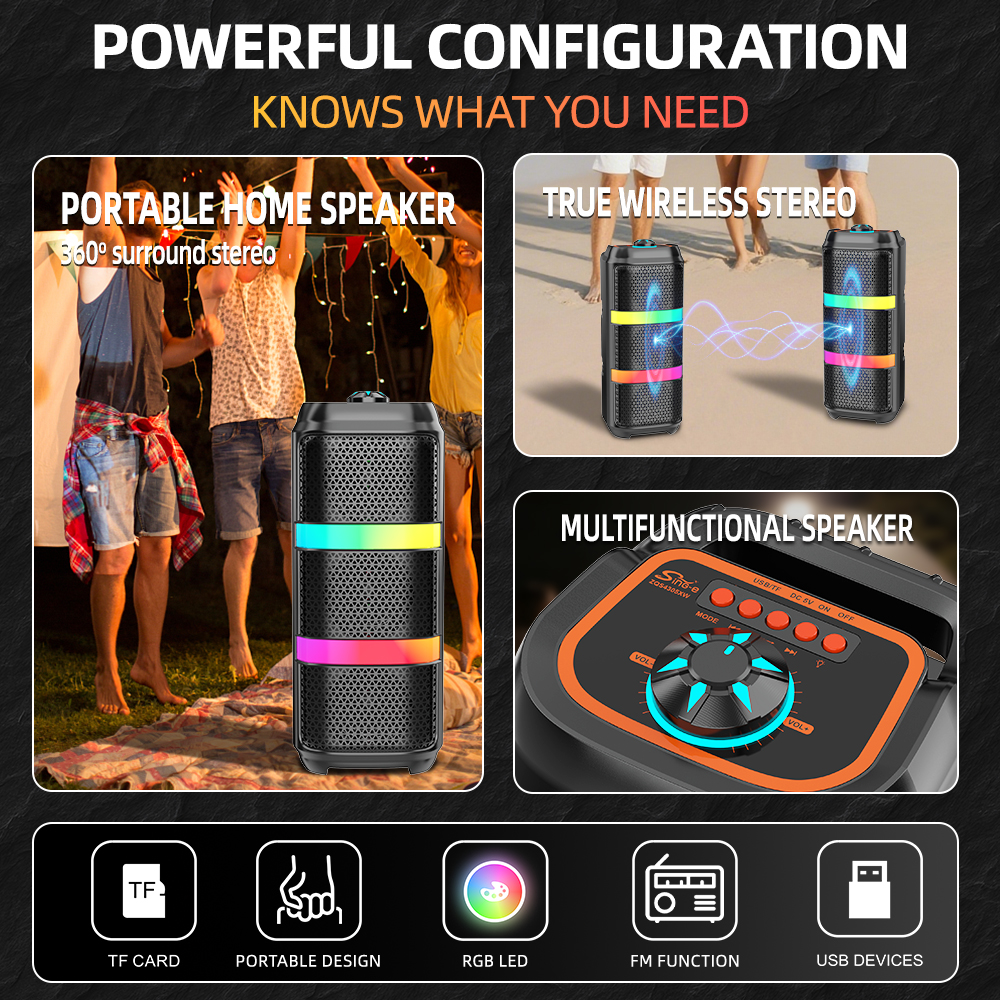 HAUT-PARLAUR BLUETOOTH Sing-e ZQS4305XW – Image 5