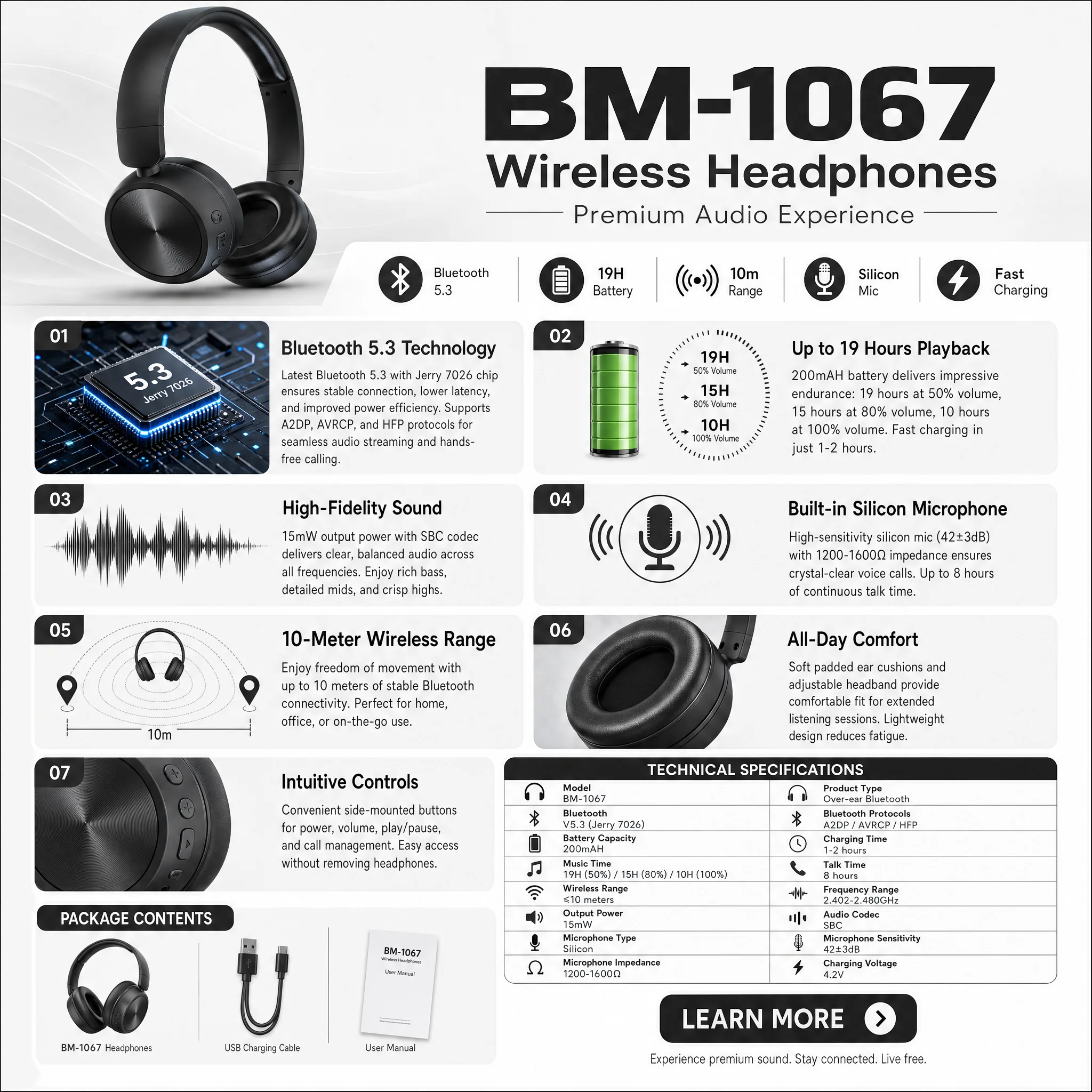 Blisbond Headphone BM1067 – Image 2