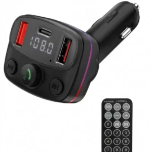 transmetteur FM Bluetooth et chargeur de voiture ICONIX I-CM192/2 avec une télécommande